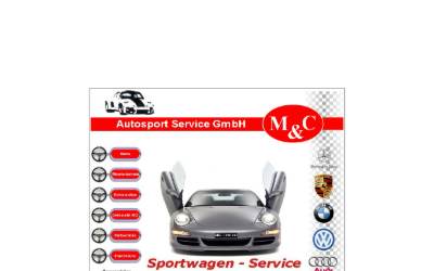 Website preview for M und C Autosport GmbH
