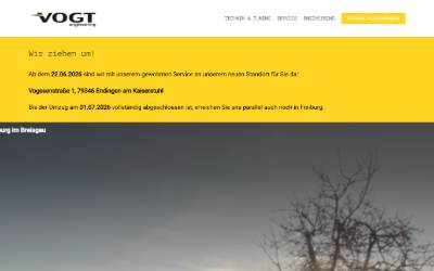 Website preview for Vogt Engineering Umbau und Tuning von Oldtimer und Youngtimer
