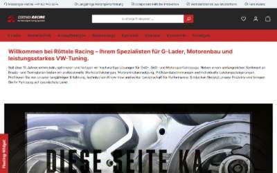 Website preview for Röttele Racing