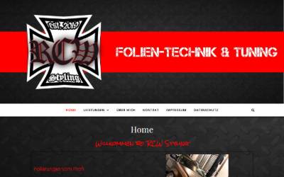 Website preview for RCW Styling Folien-Technik & Chip,- Tuning