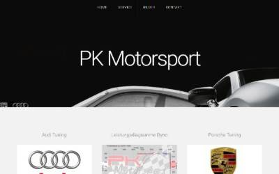 Website preview for Pk-motorsport