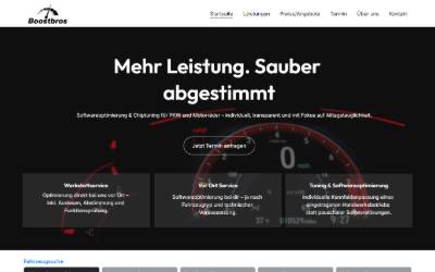 Website preview for Boostbros Softwareoptimierung Chiptuning