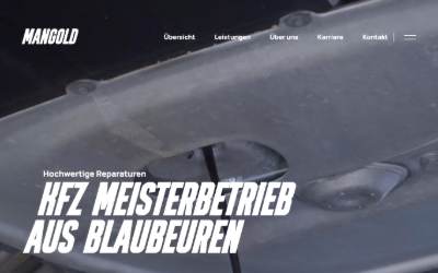 Website preview for KFZ-Meisterbetrieb Mangold