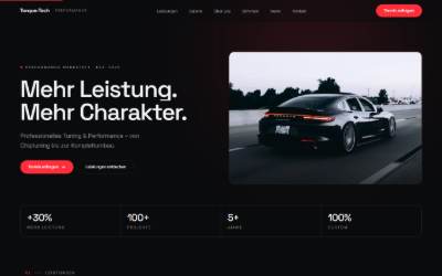 Website preview for Torque-Tech Performance