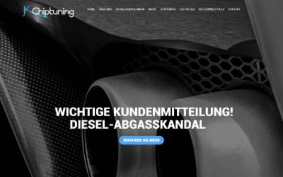 Website preview for JK Chiptuning