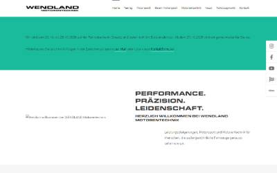 Website preview for Wendland Motorentechnik GmbH