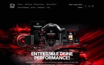 Website preview for Panthera Automotive GmbH
