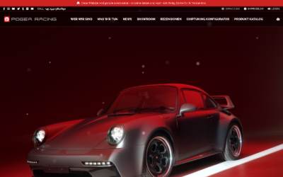Website preview for Pogea Racing GmbH