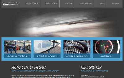 Website preview for Tuning Center Hegau e.K.
