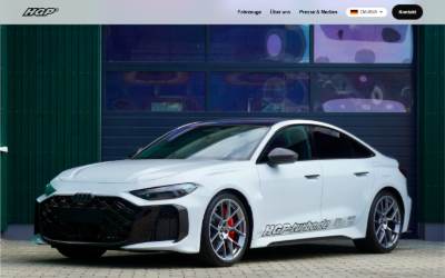 Website preview for HGP Turbonachrüstung GmbH Entwicklung & Vertrieb