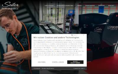 Website preview for Seiler Performance