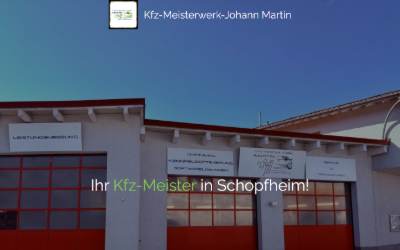 Website preview for KFZ-Meisterwerk-Johann Martin