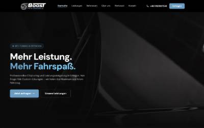 Website preview for Boost Performance