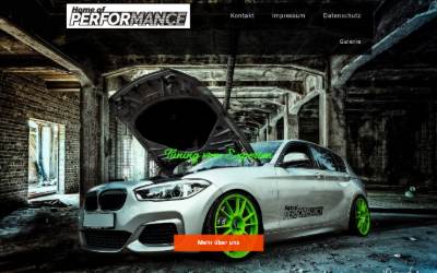 Website preview for Home of Performance