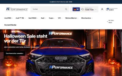 Website preview for HPerformance GmbH