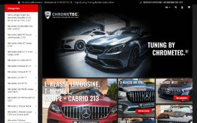 Website preview for Chrometec. GmbH