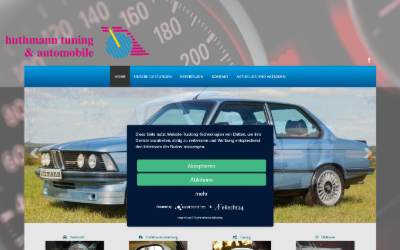 Website preview for Huthmann Tuning & Automobile