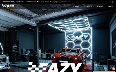 Website preview for Eazy Performance GmbH - Tuning - Alufelgen- Ambientebeleuchtung- Sternenhimmel München