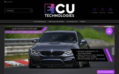 Website preview for ECU Technologies