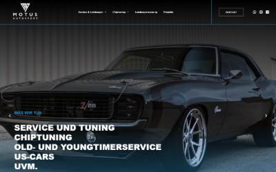 Website preview for MOTUS Autosport - Chiptuning aus Meisterhand !