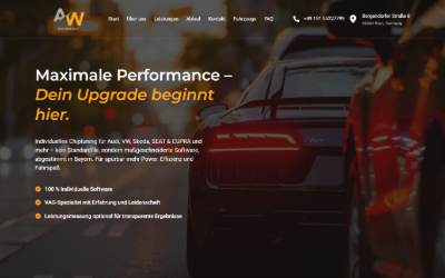 Website preview for AW Performance