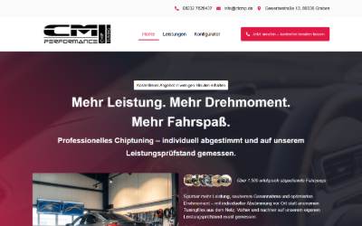 Website preview for CHIPTUNING CM PERFORMANCE - Lechfeld