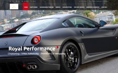 Website preview for Royal Performance / Chiptuning / Mercedes Codierung