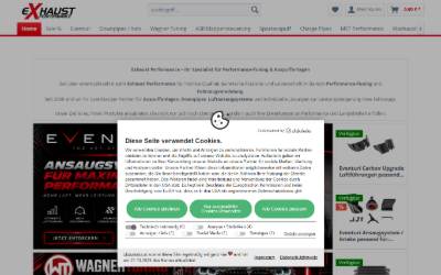 Website preview for Exhaust-Performance