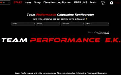 Website preview for Team Performance e.K.
