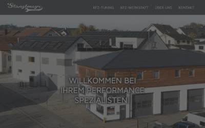 Website preview for Stanglmayr Performance - Kfz-Meisterwerkstatt - Full-Service & Performance-Tuning