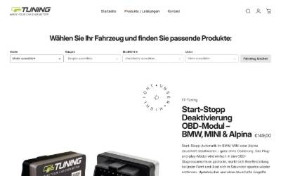 Website preview for FF-Tuning GmbH