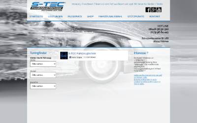 Website preview for S-TEC Fahrzeugtechnik - Chiptuning seit 1998