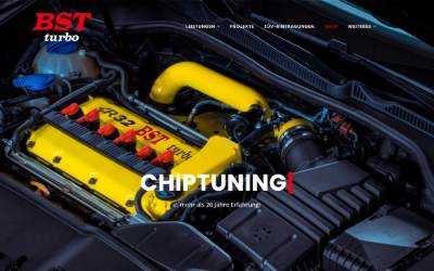 Website preview for BST Turbo - Chiptuning - Turbonachrüstung - Motorsportkomponenten