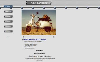 Website preview for F.S.I. Bamberg | Vespa Tuning