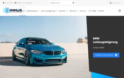 Website preview for Bimmer Industries