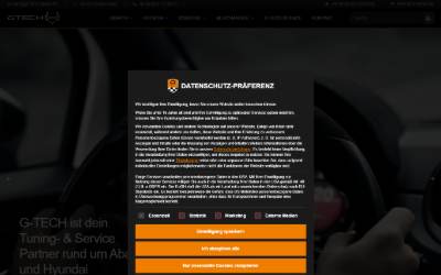 Website preview for G-TECH Engineering GmbH