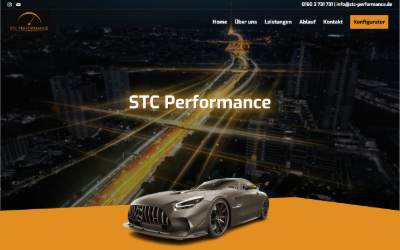 Website preview for STC Performance