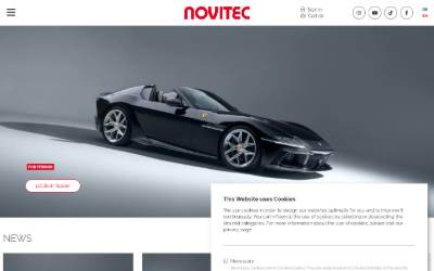 Website preview for Novitec GmbH & Co KG