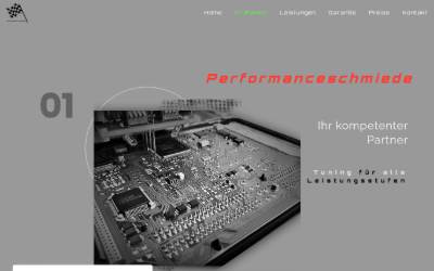 Website preview for Performance Schmiede