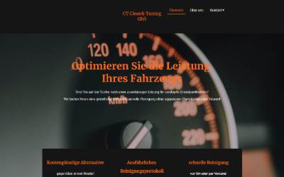 Website preview for CT Clean&Tuning