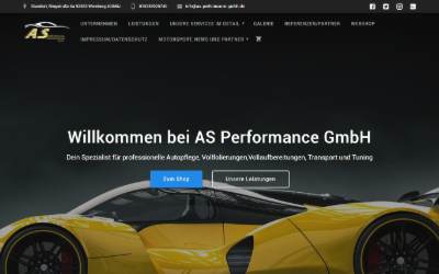 Website preview for AS-Performance GmbH