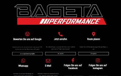 Website preview for BAGETA|Performance