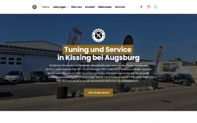 Website preview for BAUR KFZ Tuning & Service