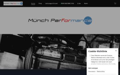 Website preview for Münch Performance UG