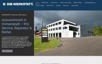 Website preview for Die Werkstatt. KFZ Meisterbetrieb in Immenstadt