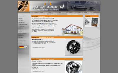Website preview for Kerscher Tuning