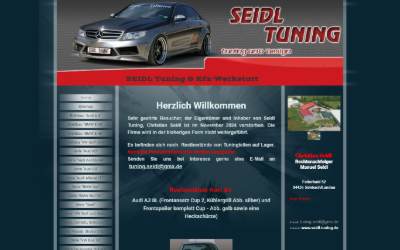Website preview for Seidl Tuning und Design GmbH