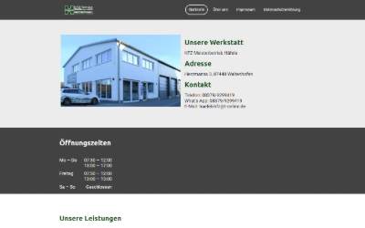 Website preview for KFZ Meisterbetrieb Häfele