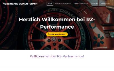 Website preview for RZ-Performance