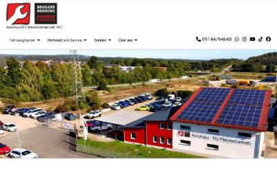 Website preview for Brugger-Henning Fahrzeugservice